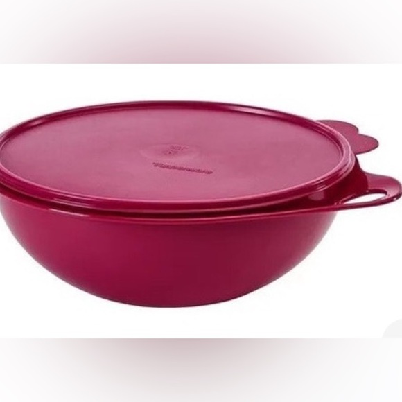 Topperware Thatsa Bowl 7.8 L 32 cups Burgundy Color - Picture 4 of 4